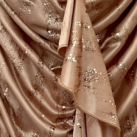 Strapless Gold Glam Bodycon Dress - Picture 4 of 7